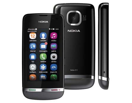 TEL.CEL.NOKIA ASHA 311 CINZA